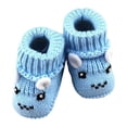 thumbnail image 1 of huajiao Baby Girls Boys Knit Booties Newborn Anti Slip First Walking Shoes Sock Slippers Infant Soft Warm Shoes Winter Boots, 1 of 3