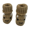 thumbnail image 1 of huajiao Baby Girls Boys Knit Booties Newborn Anti Slip First Walking Shoes Sock Slippers Infant Soft Warm Shoes Winter Boots, 1 of 3