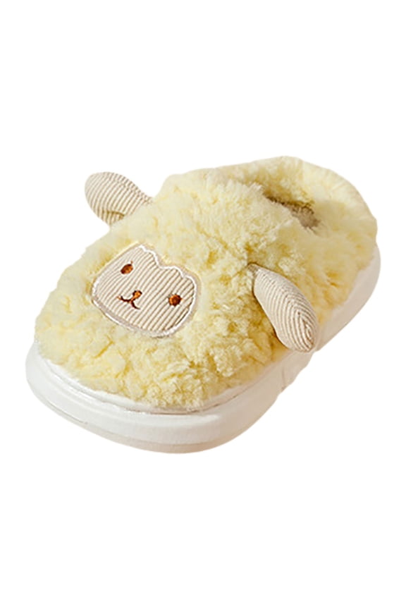 Kids Animal Slippers Fuzzy Sherp1 Cute Cartoo1 Wool Fluff1 Indoor House Shoes Girls Boys Fall Winter Funny Slipper