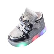 huajiao Kids Light Up Shoes for Boys Girls Flashing Trainers High Top Sneakers for Toddler Girls Shoes for Toddler Boys