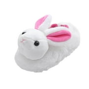huajiao Toddler Bunny Slippers Boys Girls Kids House Slippers Non-slip Warm Winter Soft Fuzzy Outdoor Indoor House Shoes