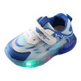 thumbnail image 1 of huajiao Unisex Kids' Light Up Shoes Slip On Sneaker Toddler Walking Shoes Non-Slip Breathable Sports Running Shoes, 1 of 4