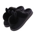 thumbnail image 1 of huanledash 1 Pair Candy Color Anti-skid Cotton Slippers Thick Bottom Women Slip-on Rabbit Ear Flat House Slippers for Daily Life, 1 of 8