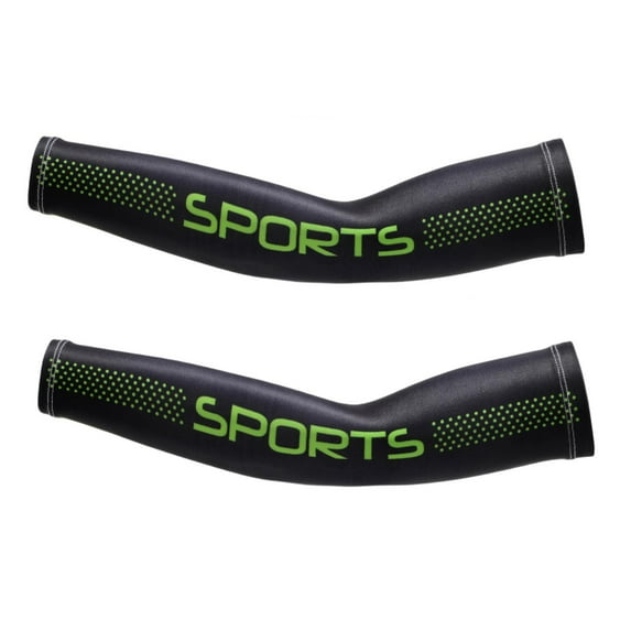 huanledash 1 Pair Thin Cool High Elasticity Arm Sleeves Men Ice Silk Riding Sun-protective Sleeves Costume Accessories