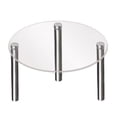 thumbnail image 1 of huanledash 1 Set Acrylic Cake Stand Transparent Good Load Bearing High Strength Stable Easy Installation Food Grade Acrylic Cake Display Risers Stand Rack Party Supplies, 1 of 8