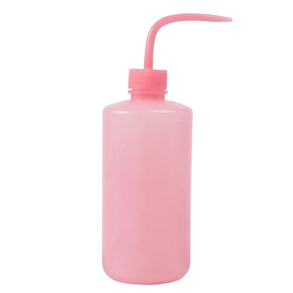 huanledash 250/500ml Eyelash Cleaning Bottle with Narrow Mouth Clear Scale Leakproof Eyelash Extension Makeup Tool PP Plastic Long Tube Drip Washing Bottle