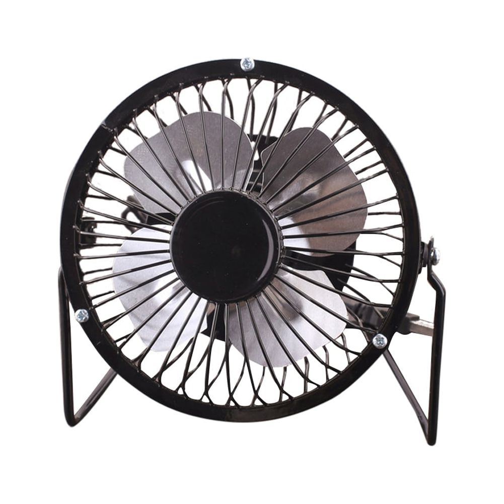 huanledash 4 inch Portable USB Charged Metal Mute Table Cooling Fan Home Office Air Cooler