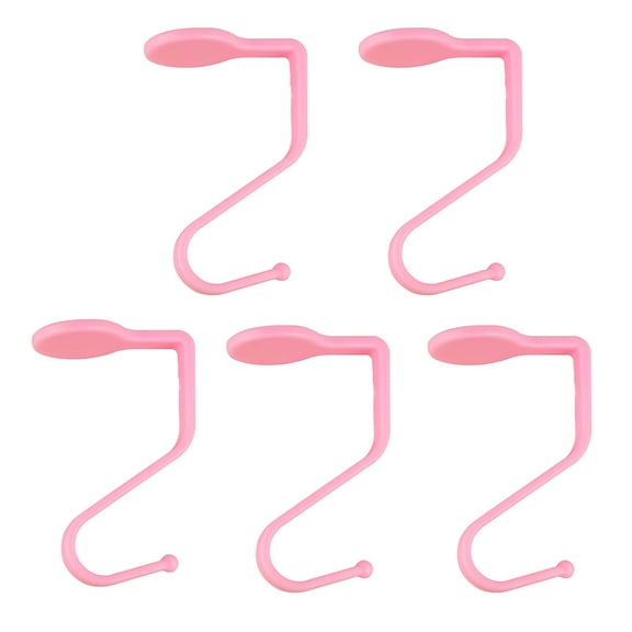 huanledash 5 Pcs Desk Hanging Hooks Strong Load-bearing Punch-free Firm Support Save Space Anti-slip Storage High Strength Student Stationary Table Hooks Household Products