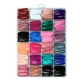 thumbnail image 1 of Huanledash 576Pcs/Box Fake Nails Easy to Paste Removable Short Medium Length Long Acrylic Matte Press on Nails Nail Salon Accessories, 1 of 8
