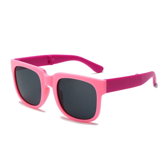 huanledash Candy Color Folding Clear Vision Kids Sunglasses Lovely Square Frame Boys Girls Sunglasses Fashion Accessories