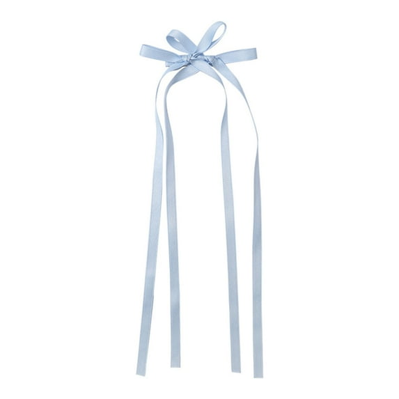HUANLEDASH Girls Hair Ribbon Solid Color Anti-slip Bow-knot Double Layer Silky Hair Decoration Lightweight Women Braided Ponytail Clip Hair Accessories