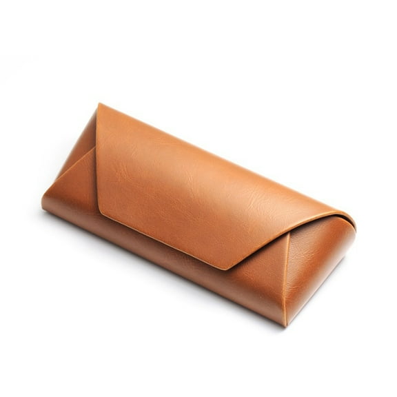 huanledash Glasses Case Wear-resistant Convenient Portable Faux Leather Women Men Glasses Storage Box Home Supply