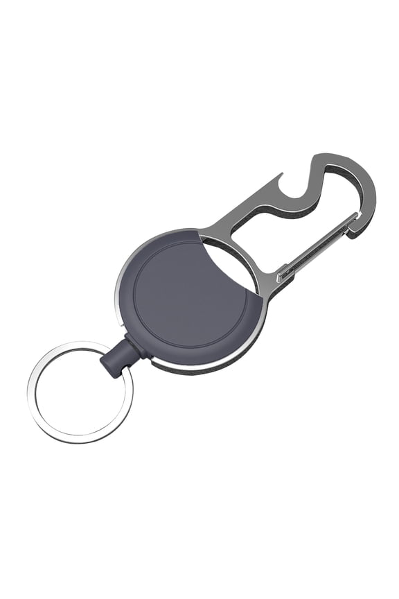 Keychain Retractable Elastic Quick Release Comfortable Grip Anti-loss Zinc Alloy Telescopic Key Chain Daily Use