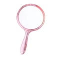 thumbnail image 1 of huanledash Makeup Mirror Clear Image Comfortable Grip Good Reflection Cosmetics Burr Free Double-Sided Handheld Magnifying Mirror Gift Supply, 1 of 8