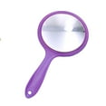 thumbnail image 1 of huanledash Makeup Mirror Clear Image Comfortable Grip Good Reflection Cosmetics Burr Free Double-Sided Handheld Magnifying Mirror Gift Supply, 1 of 8