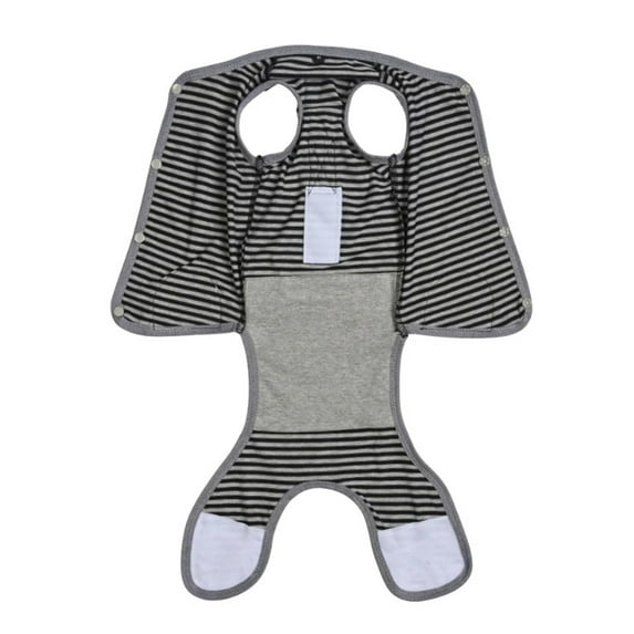 huanledash Pet Sterilization Suit Anti-scratch Infection Prevention Stripe Printing Pet Cat Dog Surgical Recovery Clothes Pet Supplies