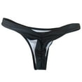 thumbnail image 1 of huanledash Swimming G-string Solid Color T-shaped Quick-drying Soft Bikini Panties for Daily Wear, 1 of 8