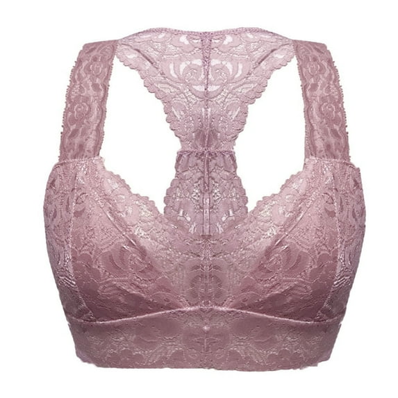 huanledash Women Bra Wire Free High Elasticity V Neck Multiple Color Optional Crop Top Vest Lace Bralette for Daily Wear