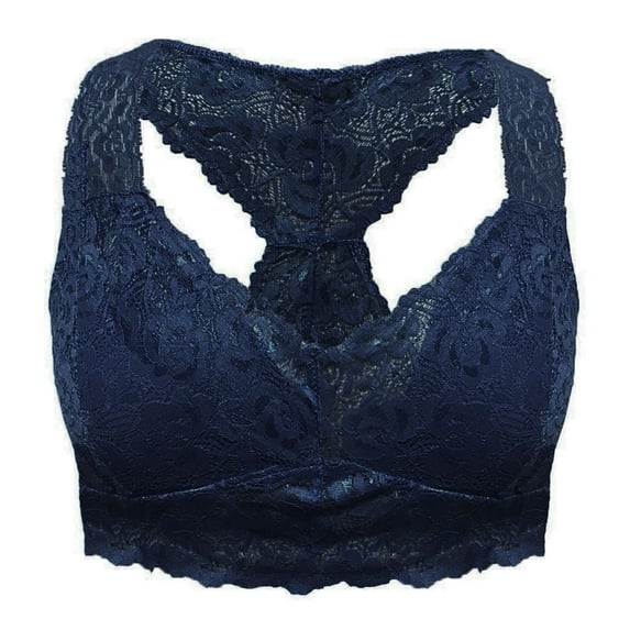 huanledash Women Bra Wire Free High Elasticity V Neck Multiple Color Optional Crop Top Vest Lace Bralette for Daily Wear