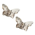 thumbnail image 1 of huanledash Women Hair Clip Butterflies Transparent Strong Claw Faux Crystal Headdress Women Hair Catch Clamp Hair Accessories, 1 of 8
