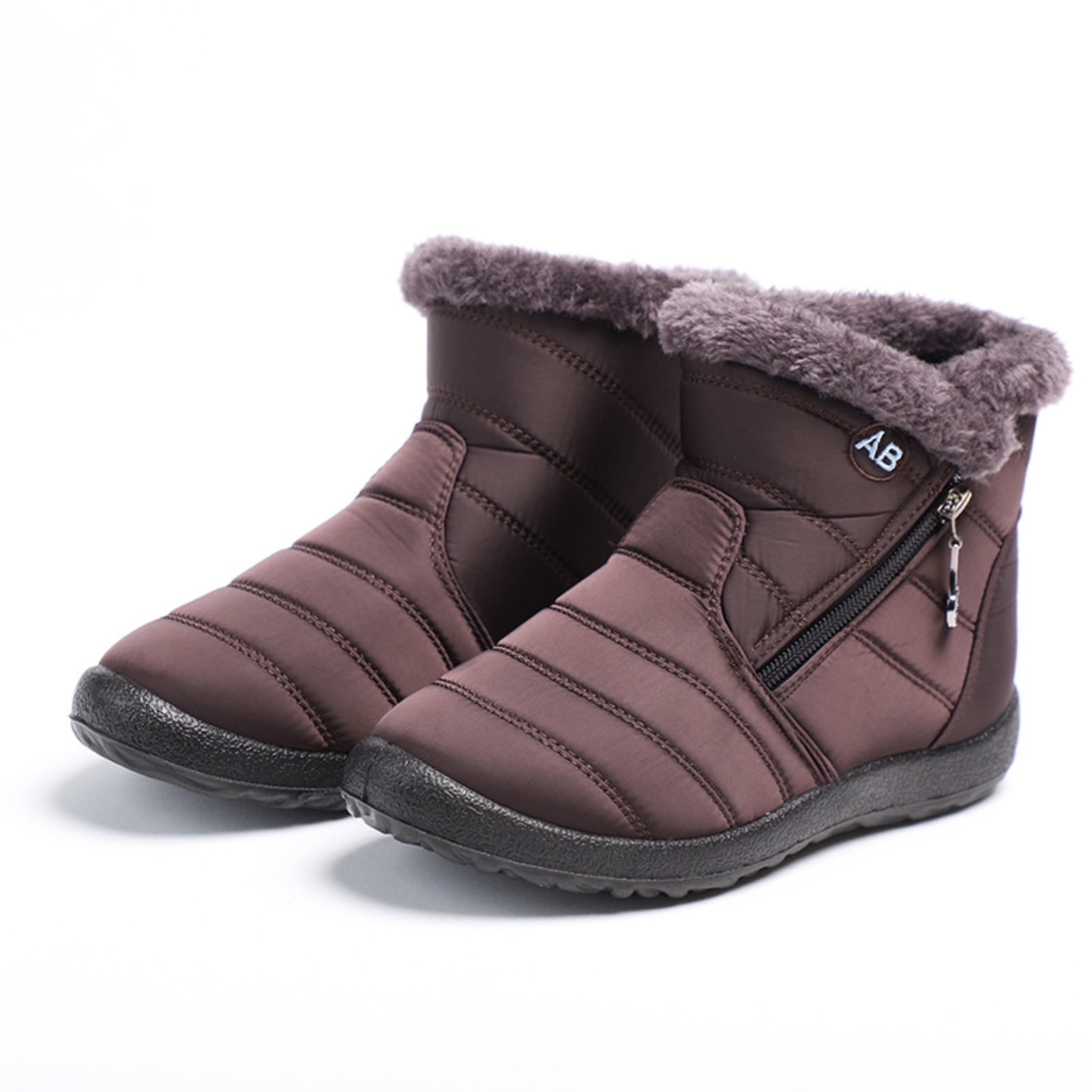 Fulenyi Ankle Snow Boots - Waterproof, Warm Fur Lining, Non-Slip For Women & Men | Indoor/Outdoor Winter Booties