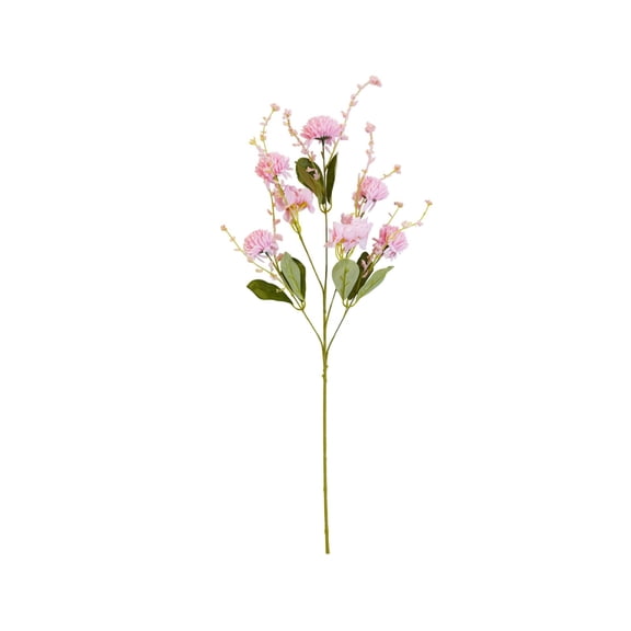 huayou 27.55in Pink Artificial Chrysanthemum Spray, 5 Fork Fabric Flower, Decoration, for Wedding Stage Floral Arrangement