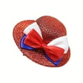 thumbnail image 1 of huayou 4th of July Patriotic Dog Cat Top Hat with Red White Blue Bow Decoration, Independence Day Cute Animal Headgear, for Party Holiday, 1 of 5