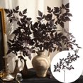 thumbnail image 1 of huayou Artificial Dark Fall Foliage Spray, Long Stem Leaf Branch For Halloween, Thanksgiving, Vase Filler, Entryway And Wall Display, 31.50 Inch Total Height, 1 of 10