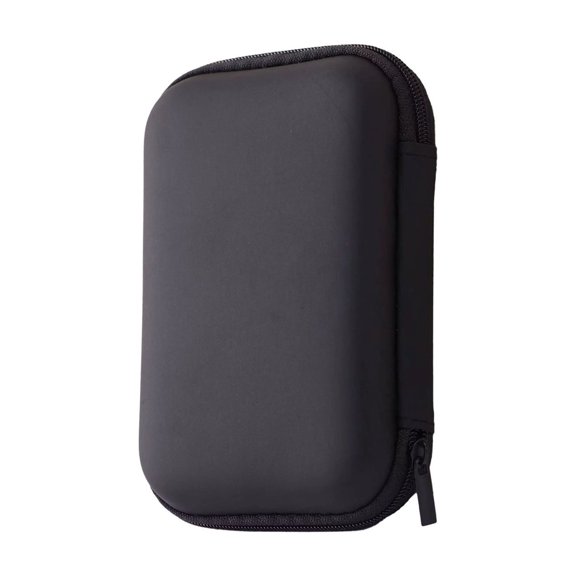 huayou Black Hard Shell Portable Digital Device Storage Case, Shockproof Zipper Carry Box, for Camera, Charging Cables, Small Sundries