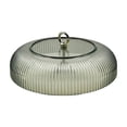 thumbnail image 1 of huayou Black Vertical Strip Bird Feeder Rain Cover, Wide Dome Wind Shield, Decoration, for Outdoor Hanging Bird Feeder, 9.84x4.72 inch, 1 of 6