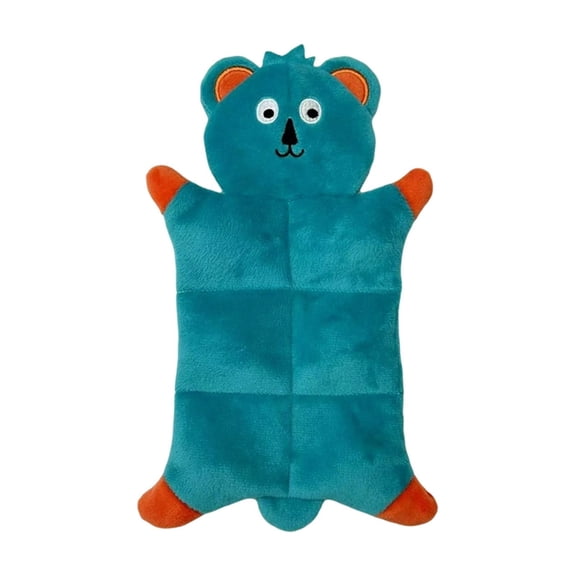 huayou Blue Flat Raccoon Plush Accessory, Cute Foot Trim Multi Layer Crinkle Paper Inside, Decoration, for Dog Stress Relief Molar Relax Use