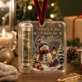 thumbnail image 1 of huayou Cheerful Christmas Festive Snowman Gift Card Box Ornament, Hanging Gift Card Holder with Lantern Scene for Xmas Tree Holiday Decorations, 1 of 7