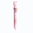thumbnail image 1 of huayou Cute Bunny Topper Ten Color Retractable Ballpoint Pen, Lovely Anime Print Multi Ink Color Writing Pen, for Daily Note Taking and Office Draft Use, 1 of 6