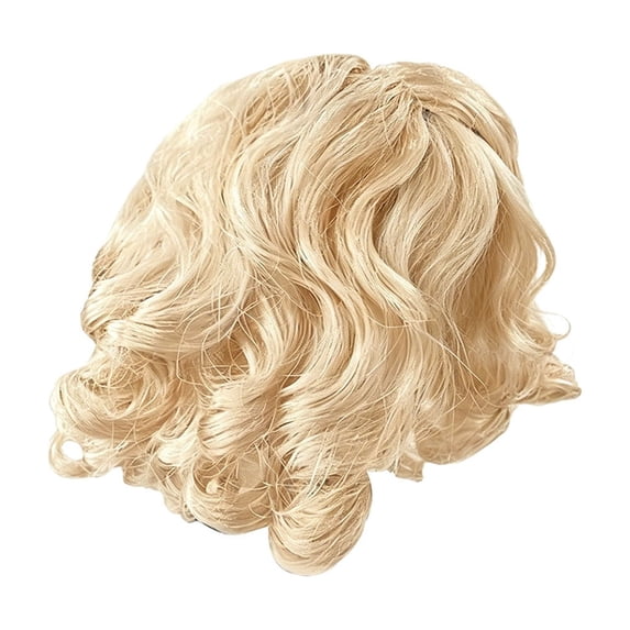 huayou Cute Porch Goose Wig Accessories, Funny Curly & Braided Wigs for Lawn Goose Statue, Outdoor Garden Yard Decor