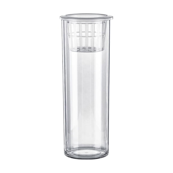 huayou Cylindrical Clear Aquarium, Small Micro Landscape Tank for Desktop Decoration and Easy Fish Keeping Daily Use