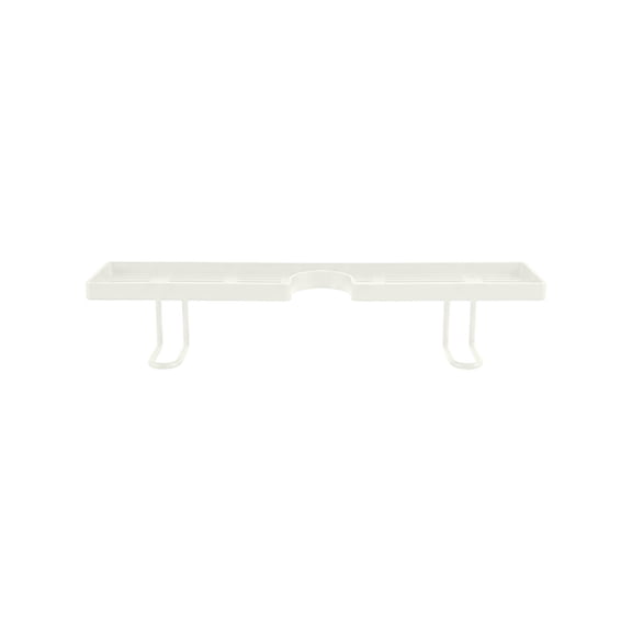 huayou Durable Faucet Storage Rack, 19.69x4.33 Inch Elegant Metal Slotted Sink Organizer Shelf for Kitchen Bathroom Indoor Countertop Storage