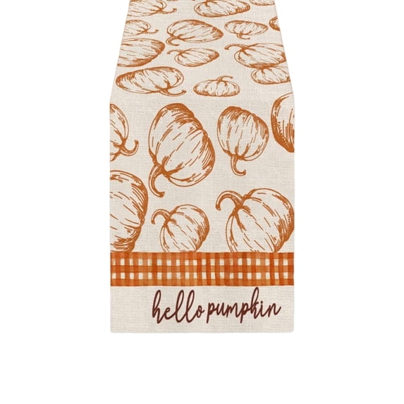 huayou Fall Harvest Theme Table Runner, 13x72 Inch Lightweight Waterproof Table Runner, for Thanksgiving Patry, Home Gathering, Kitchen, Dining Table