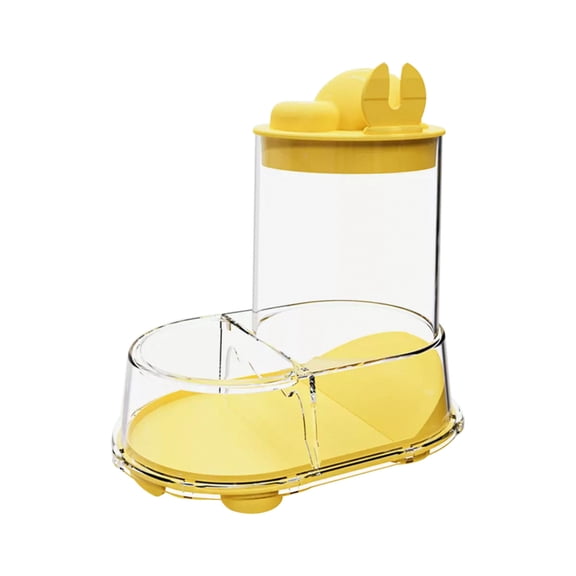 huayou Hamster Auto Feeder Set, Transparent Lighthouse Dispenser with Matching Food Scoop, for Small Pets Home Daily Use
