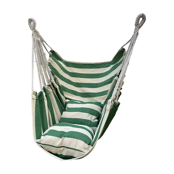 huayou Hanging Hammock Chair with Soft Cushion, Portable Indoor Outdoor Swing Hammock Seat for Patio Balcony Garden Yard