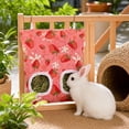 thumbnail image 1 of huayou Hanging Hay Feeder Bag with Double Round Eating Holes, Canvas Grass Storage Pouch for Rabbits, Guinea Pigs & Small Rodents, Easy To Hang On Pet Cage For Daily Feeding Use, 1 of 7