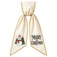 thumbnail image 1 of huayou Holiday Theme Embroidered Wreath Sash, Scalloped Edge Wreath Bow Ribbon for Front Door Wreath, Thanksgiving Christmas Valentine Designs, 1 of 8