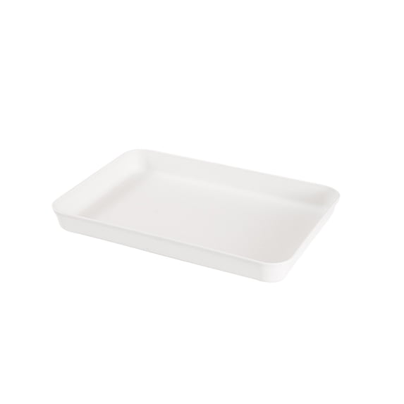 huayou Large Food Grade Reusable Serving Tray, 14.96x10.43x1.57 Inch Rectangular Food Platter, for Indoor Outdoor Home Kitchen Holiday Party Daily Dinner Serving Supplies