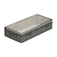 thumbnail image 1 of huayou Oversized Under Bed Storage Box, Clear View Top Multi Handles Extra Large Capacity Organizer, for 125L Thick Winter Bedding, Oversized Garments, 1 of 6
