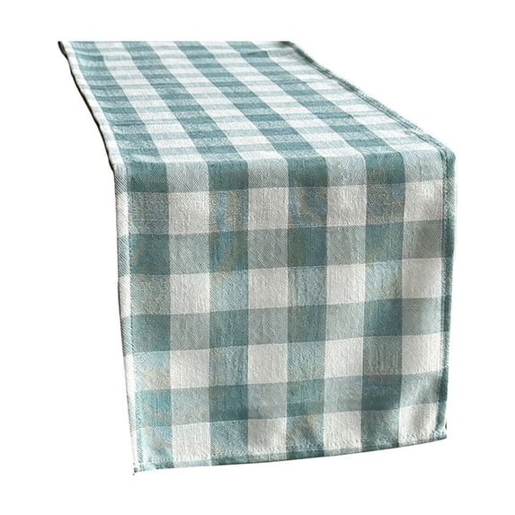 huayou Plaid Table Runner, 11.81x70.87 Inch Elegant Check Fabric Table Cover for Indoor Outdoor Dining Table Home Party Decor