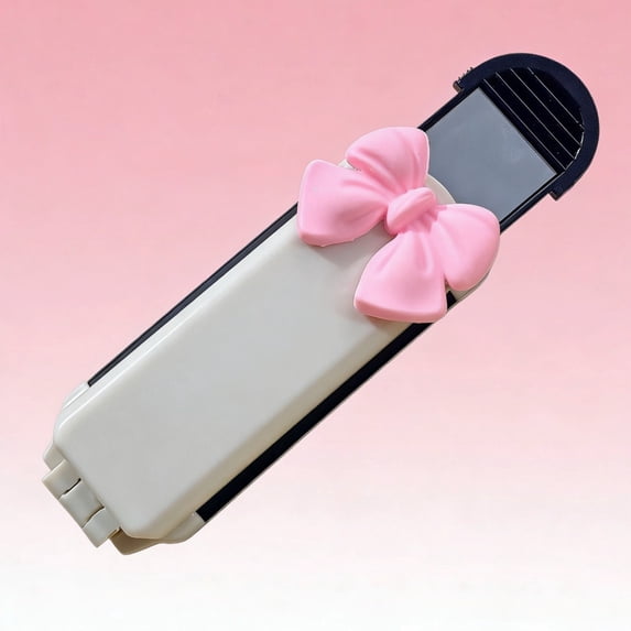 huayou Portable Folding Hair Brush with Mirror, 2-in-1 Small Hair Brush for Daily Use