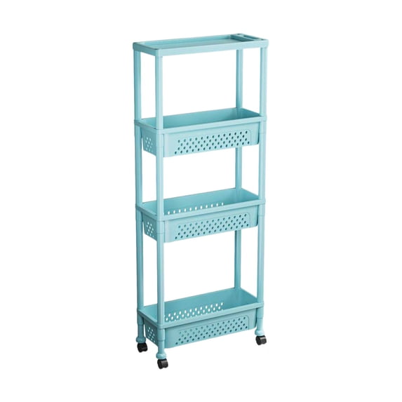 huayou Rolling Storage Cart for Kitchen Bathroom, 3 4 Tier Utility Cart with Wheels, Space Saving Foldable Collapsible Design, Perfect for Home Office Dorm Room