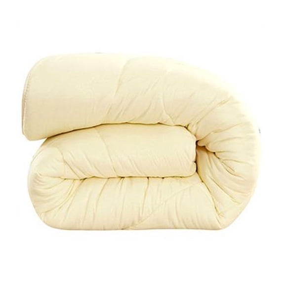 huayou All Season Quilt, Solid Yellow Thick Warm Lightweight Comforter 59x78.7 Inch Soft Breathable Spring Autumn Bed Blanket for Bedroom Home Decoration