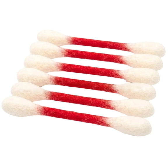 huayou Simple Cats Pets Cotton Swab Set, 6Pcs Cozy Soft Swab Set, for Cats Pets Daily Home Use