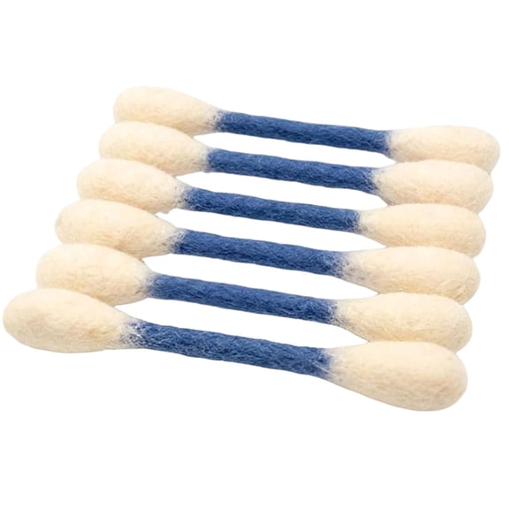 huayou Simple Cats Pets Cotton Swab Set, 6Pcs Cozy Soft Swab Set, for Cats Pets Daily Home Use