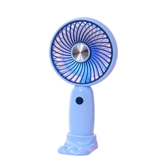 huayou Simple Mini Handheld USB Fan with Base, Simple Design for Indoor Outdoor Use and Portable Cooling